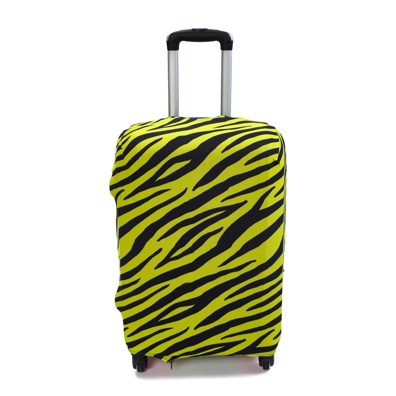Чехол для чемодана «В зеленом (зебра)»