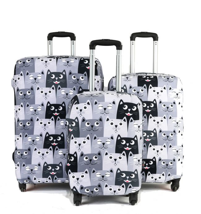 Чехол для чемодана «Все любят котиков»